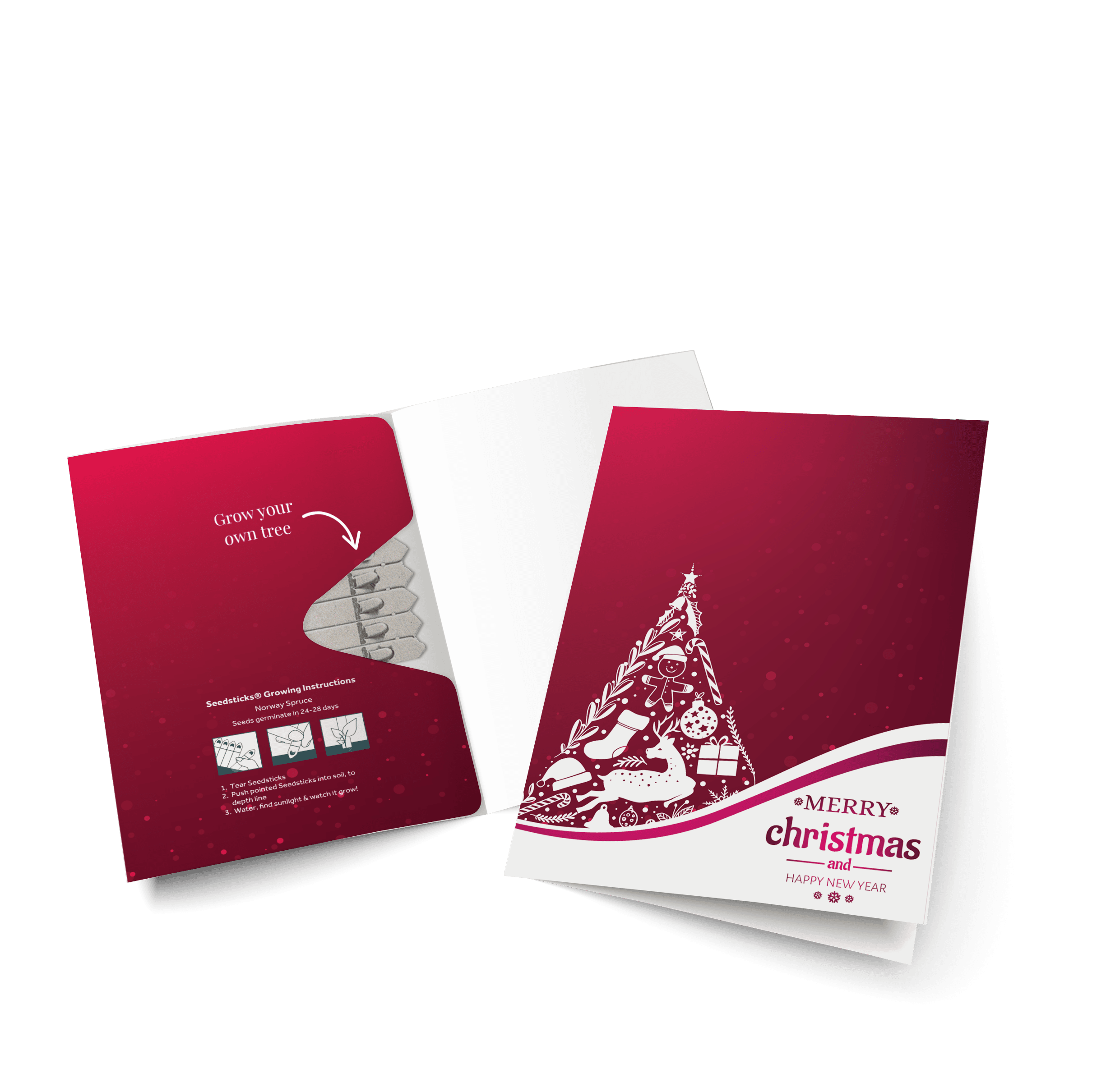 Christmas Seedsticks® Greeting Cards