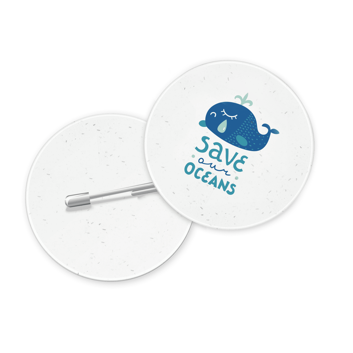 Seeded Paper Button Badges