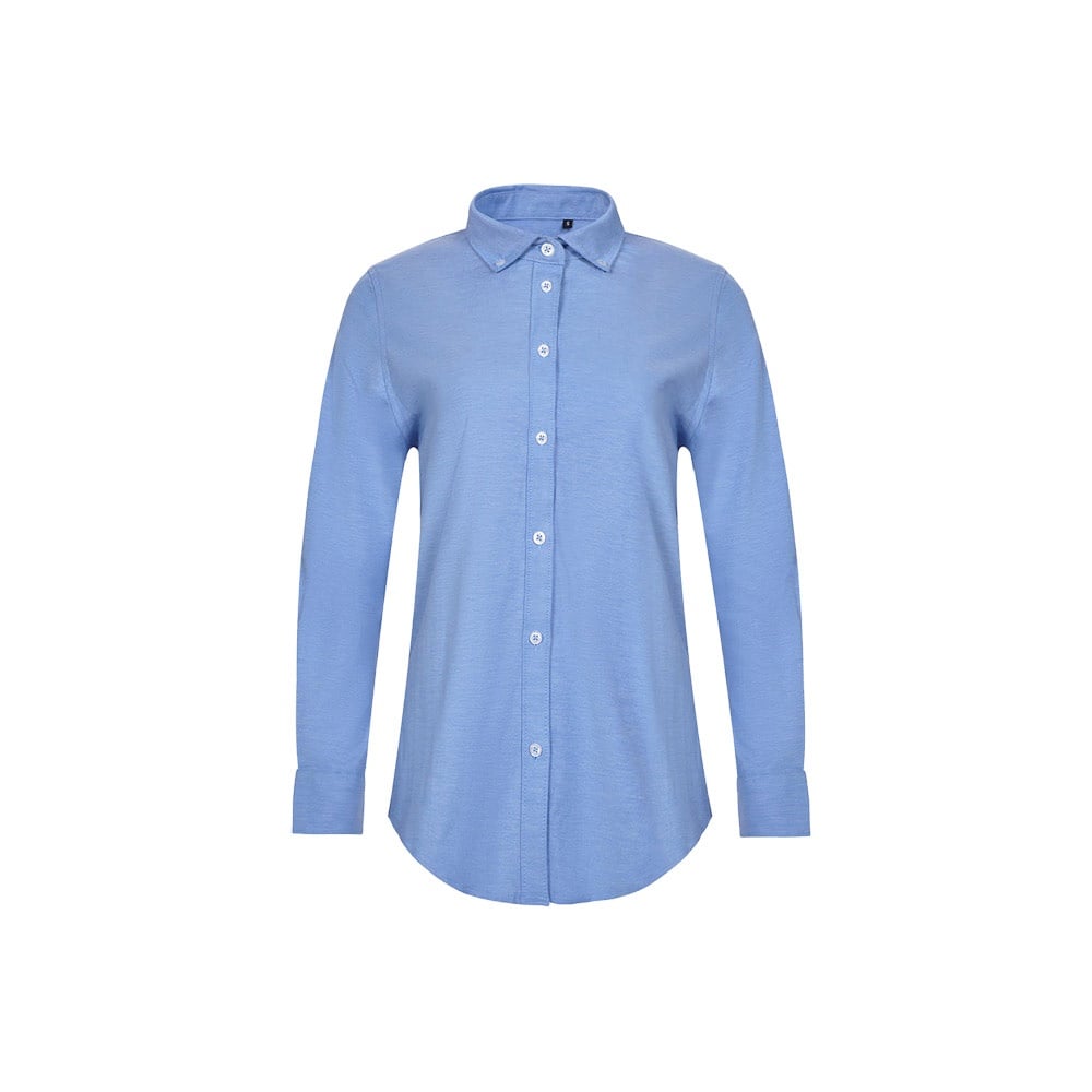 VL PRITHVI WOMEN. Oxford shirt (180 g/m²) for women, made from cotton (50%), polyester (45%) and elastane (5%)