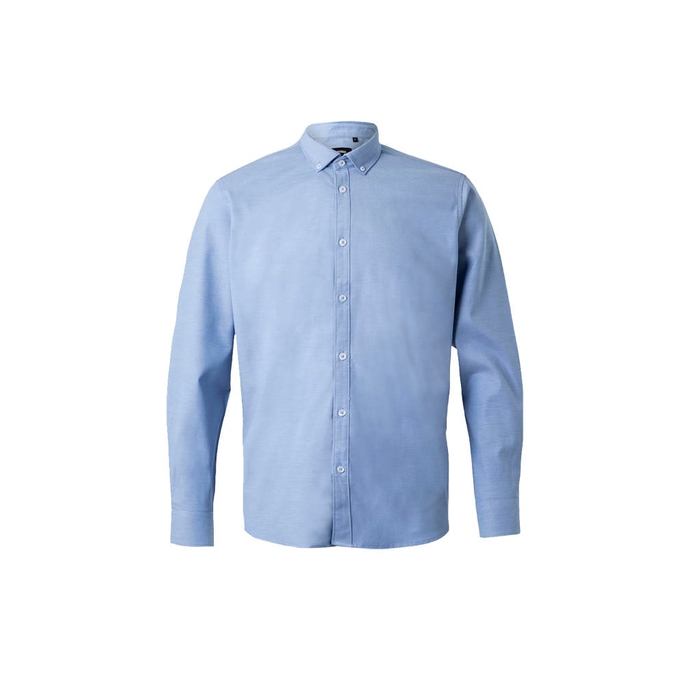 VL PRITHVI MAN. Men's Oxford shirt (180 g/m²) in cotton (50%), polyester (45%) and elastane (5%)