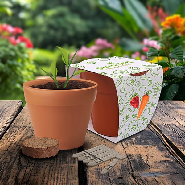 Recycled Pot Seed Gardens